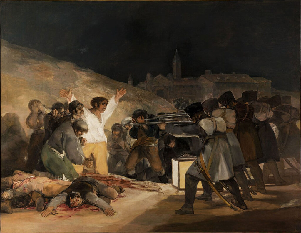 The Third of May 1808, Francisco Goya, oil on canvas, 1814. Museo del Prado, Madrid.